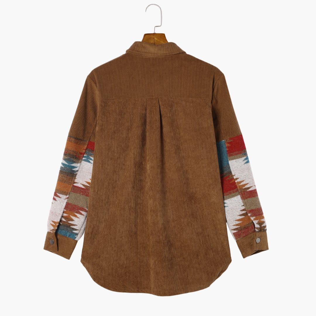 Dame skjortevest med metal knapper