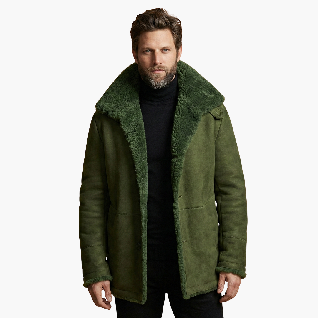 Veste d’hiver pour homme avec large col