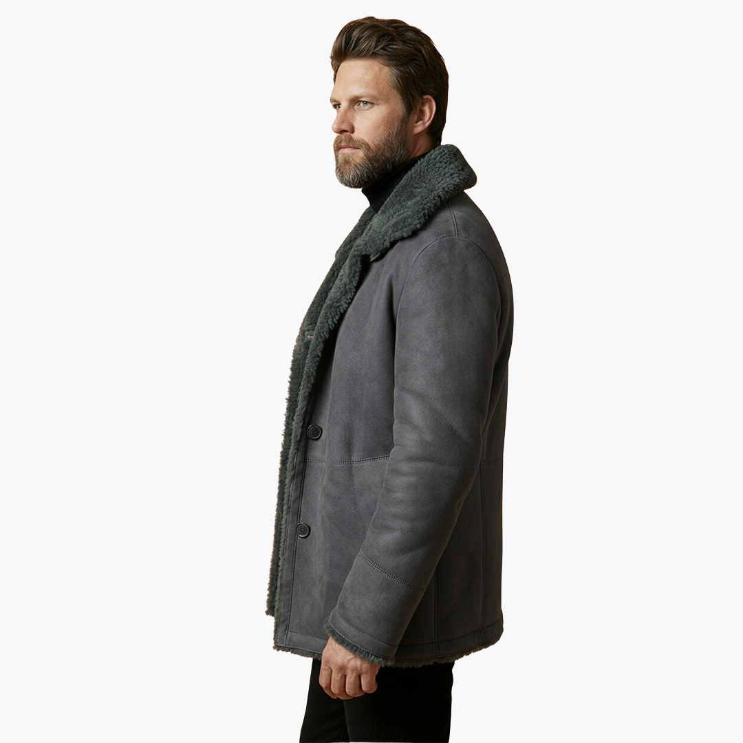 Veste d’hiver pour homme avec large col
