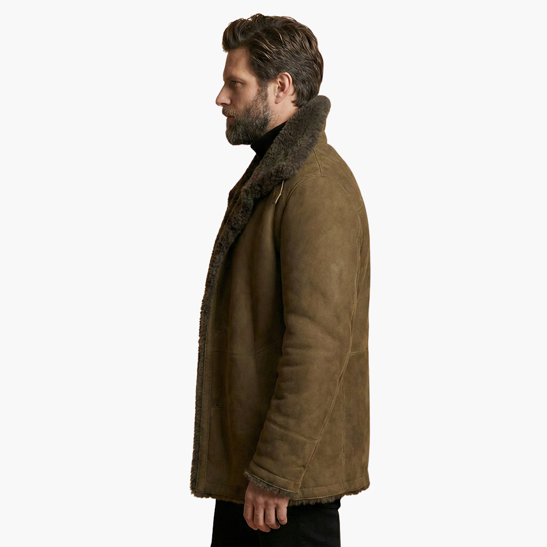 Veste d’hiver pour homme avec large col