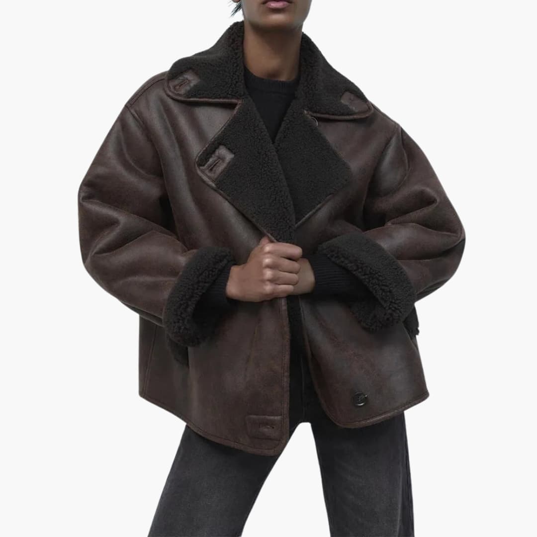 Veste femme avec col à revers et doublure synthétique