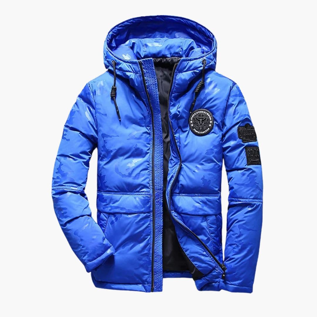 Veste homme à capuche avec doublure isolante