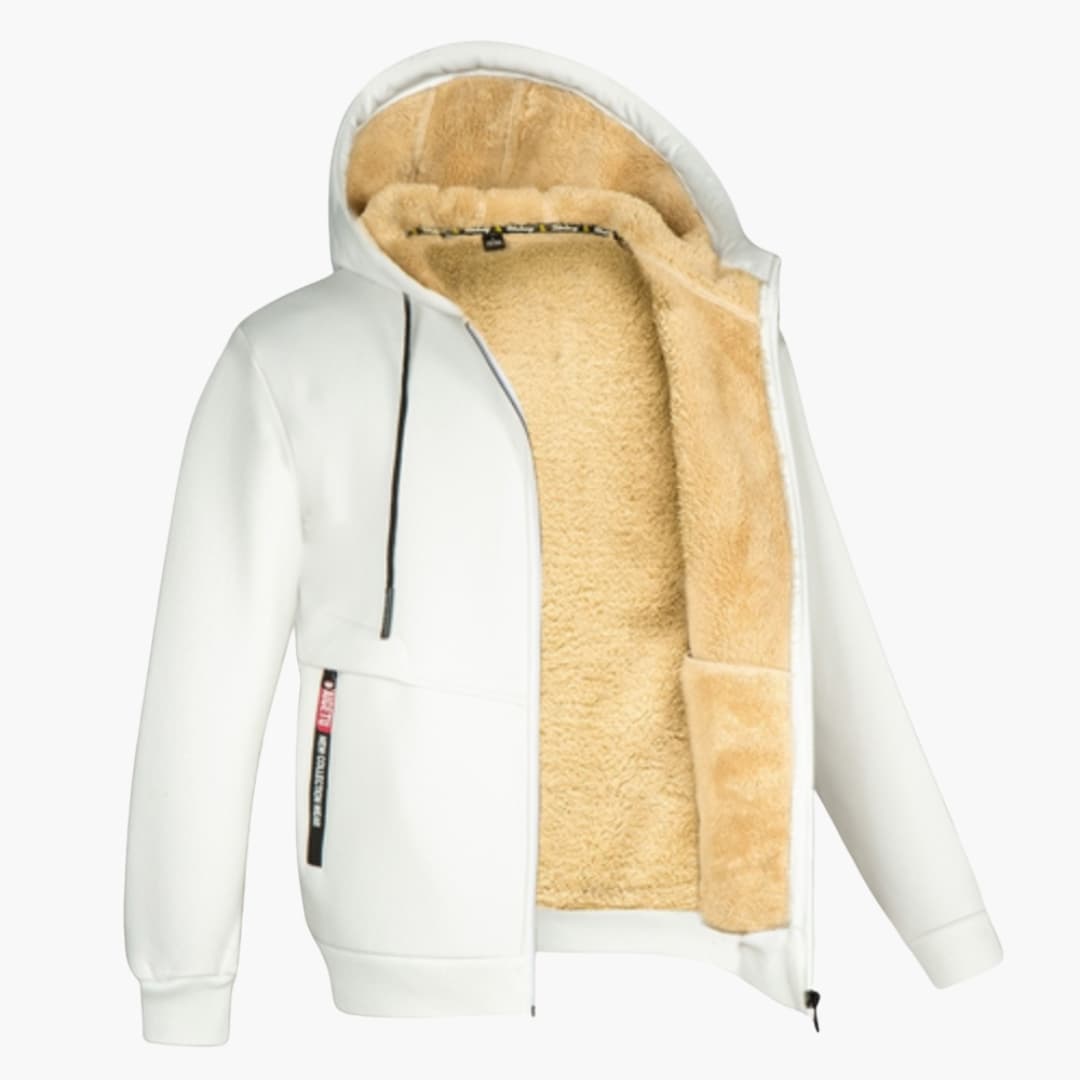 Veste homme à capuche avec fermeture zippée