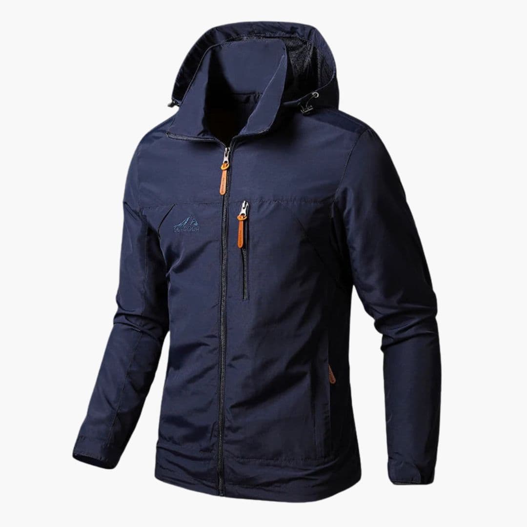 Veste homme à capuche avec fermeture zippée