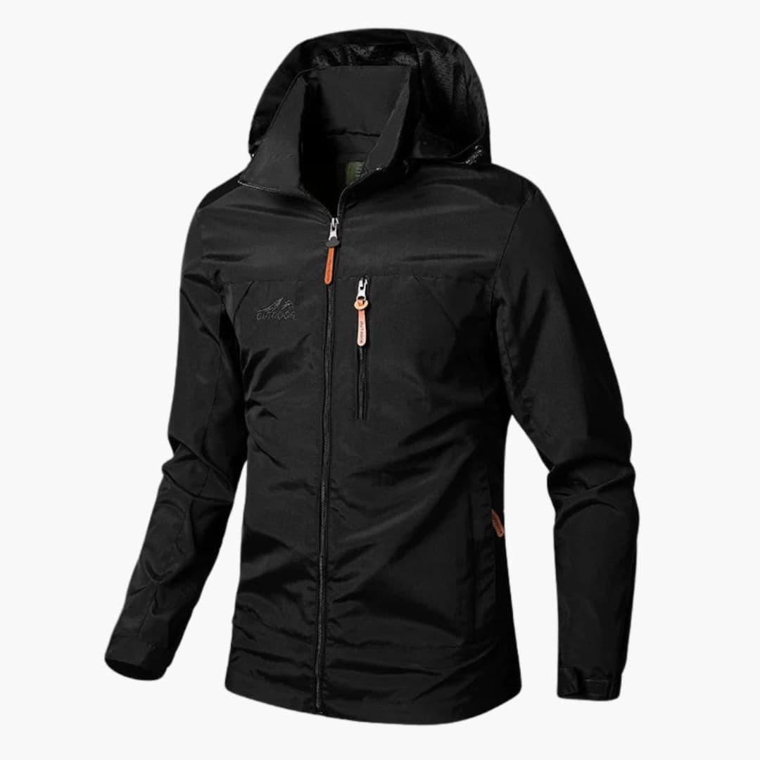 Veste homme à capuche avec fermeture zippée