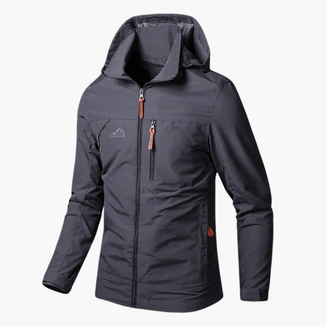 Veste homme à capuche avec fermeture zippée