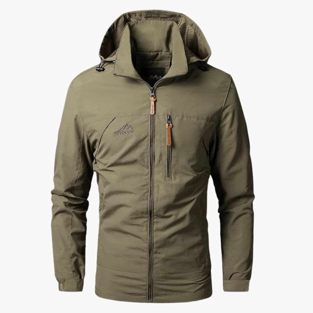 Veste homme à capuche avec fermeture zippée