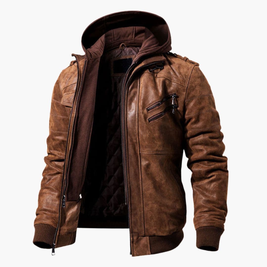 Veste homme à capuche avec poches multiples