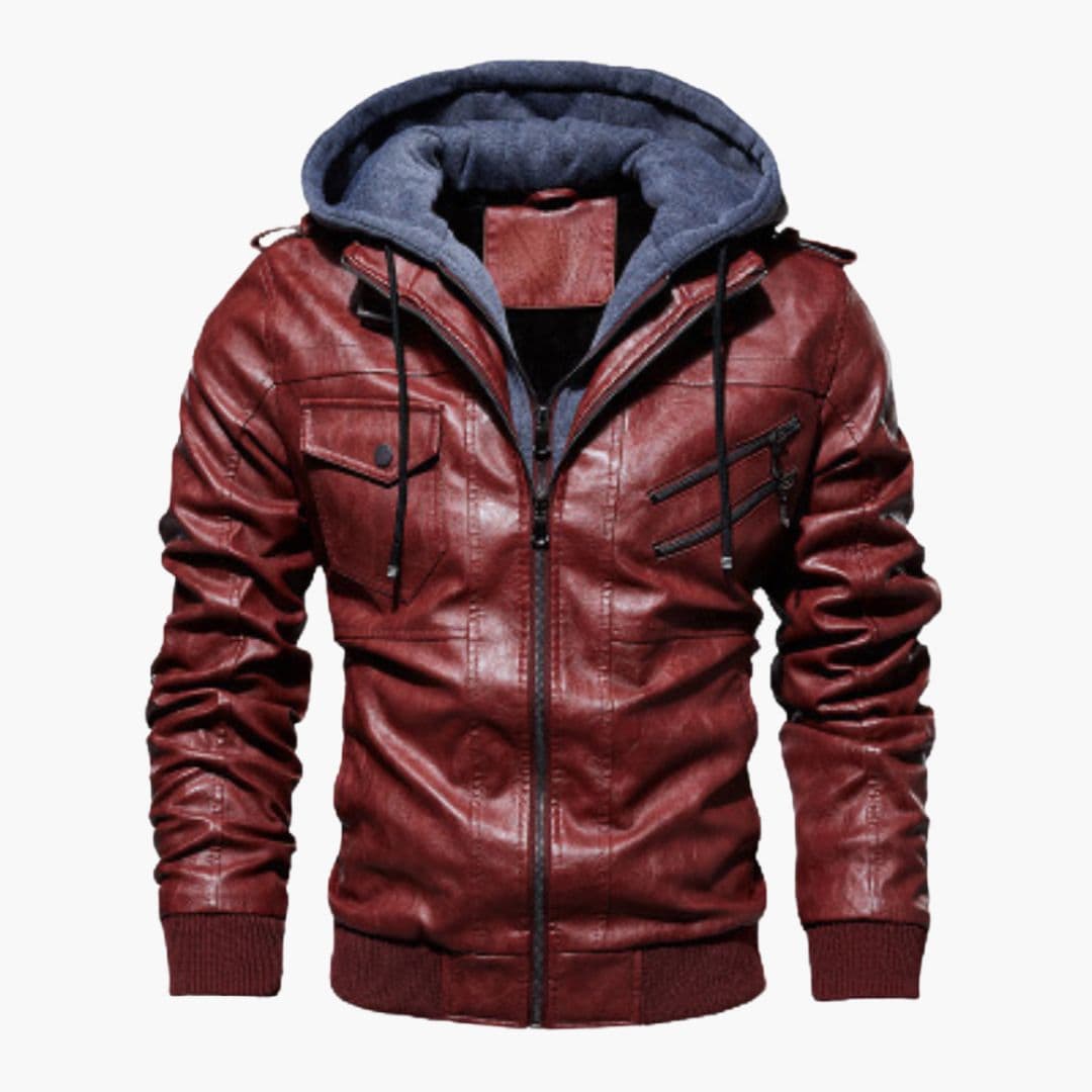 Veste homme à capuche avec poches multiples