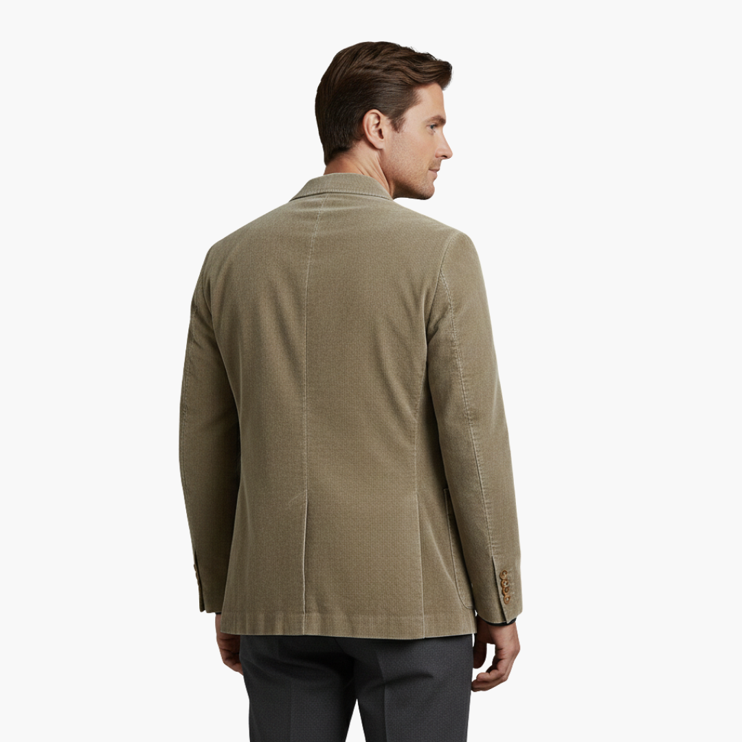 Veste homme avec revers cranté et boutons avant