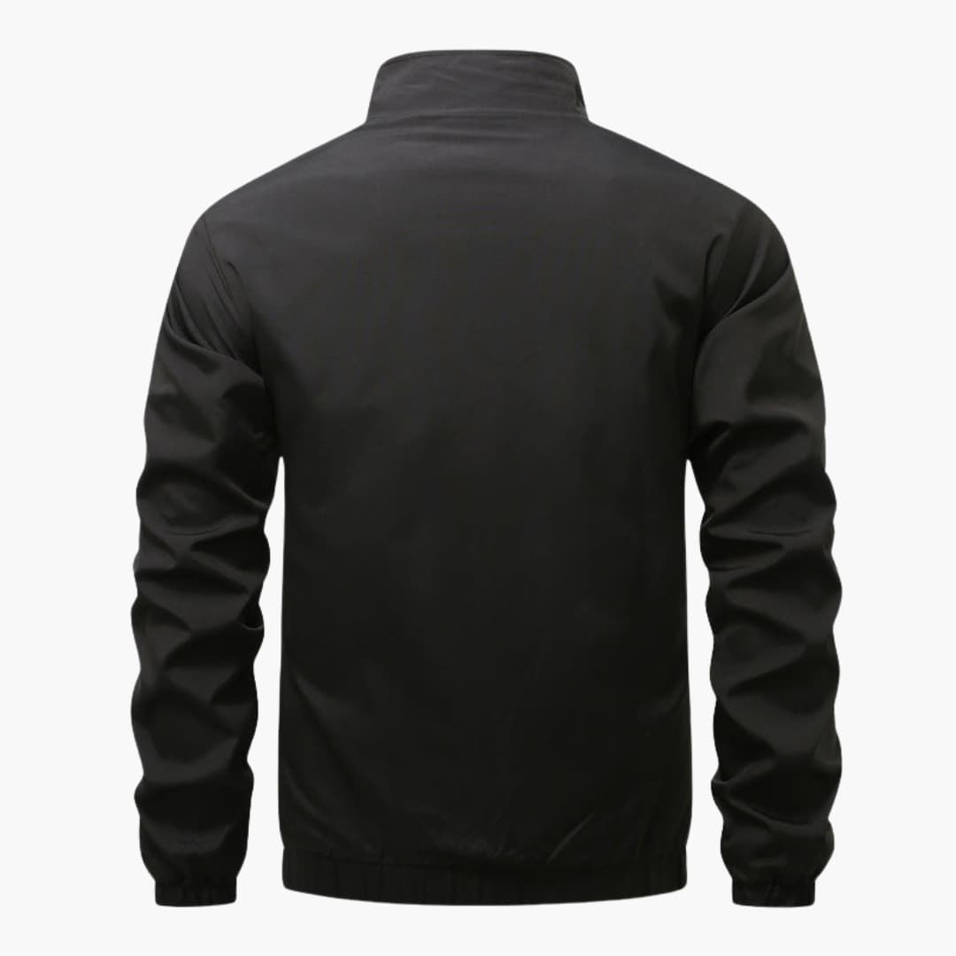 Men's jacket with zipper and side pockets