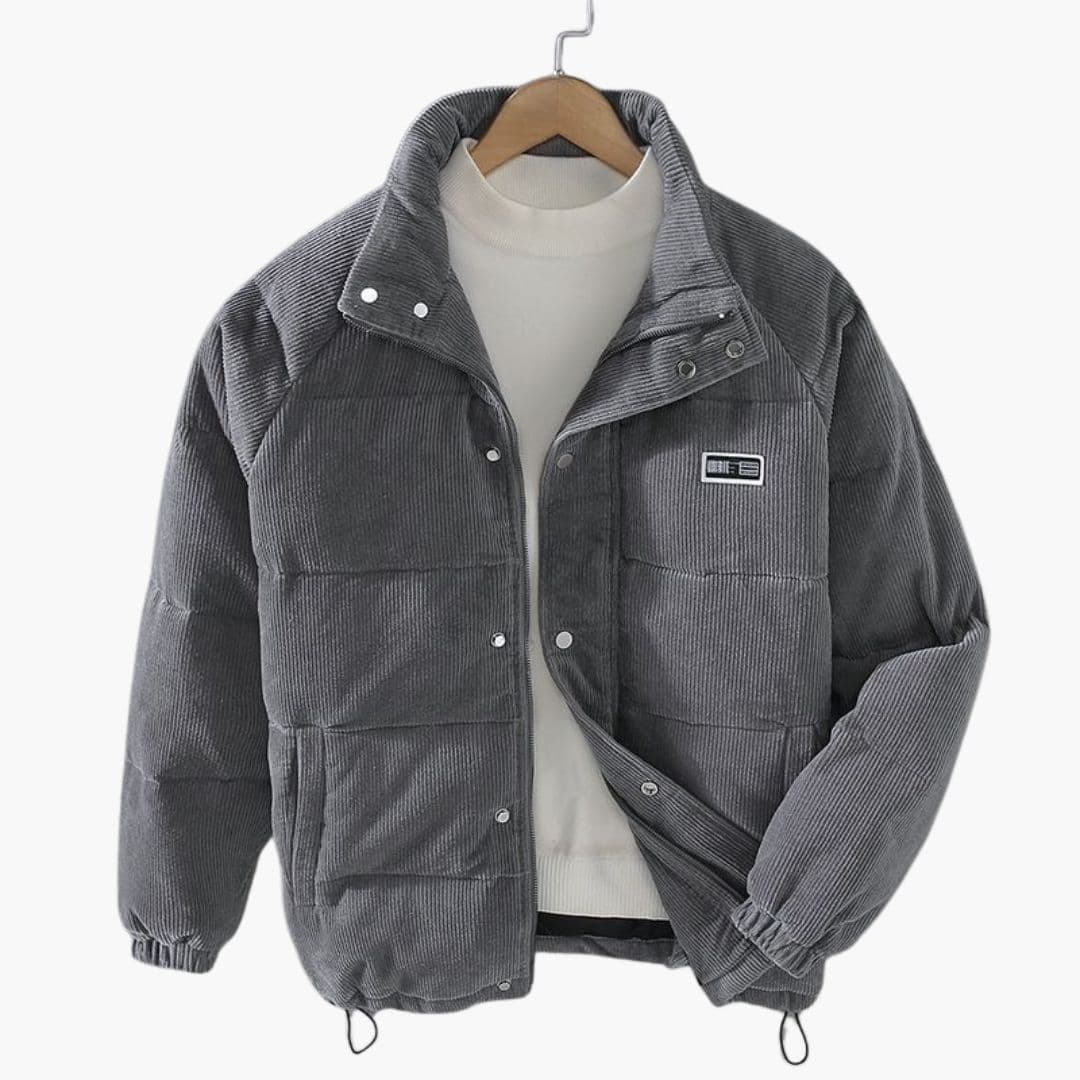 Men's corduroy jacket with quilted lining