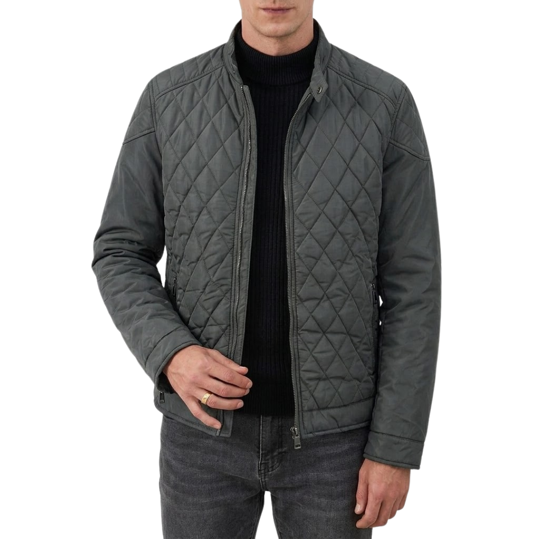 Veste homme matelassée avec fermeture à pressions