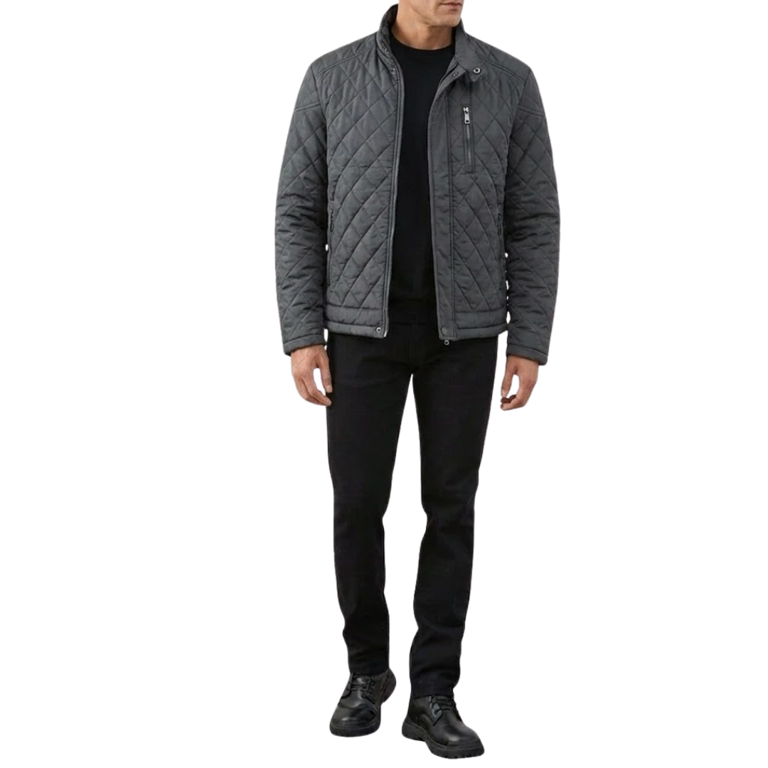Veste homme matelassée avec fermeture à pressions