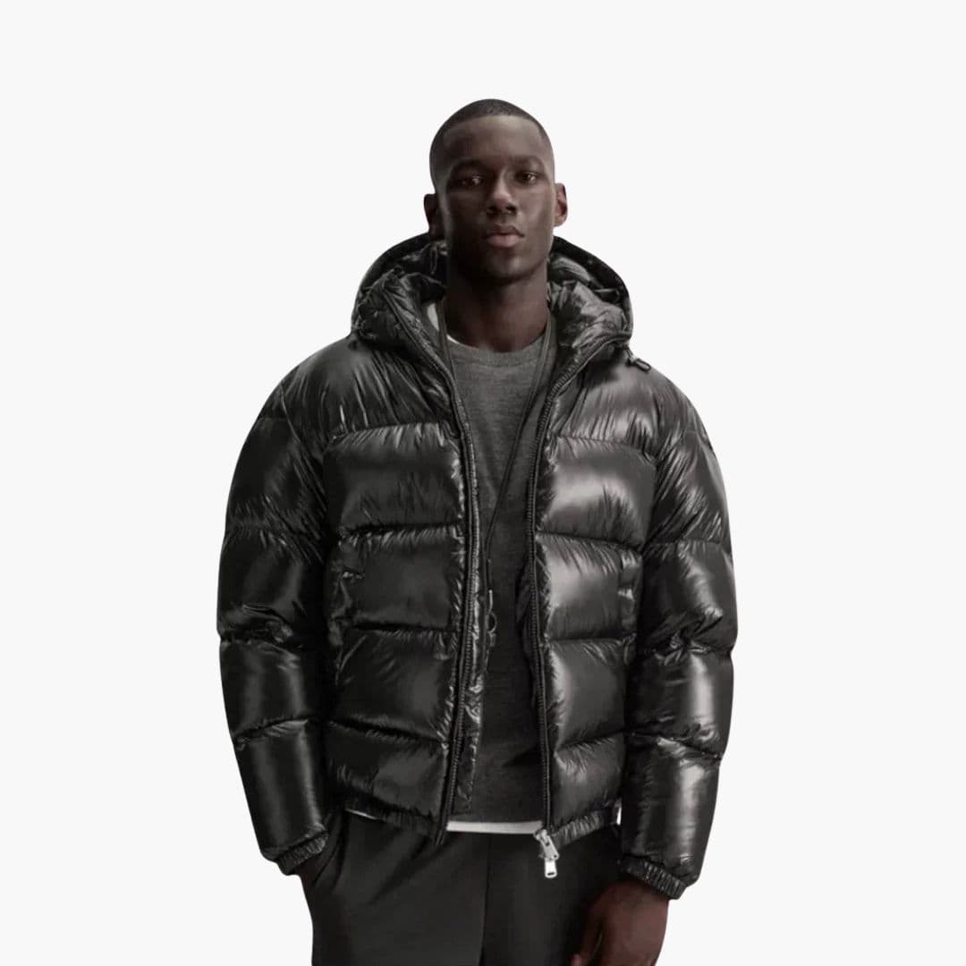 Veste matelassée homme avec capuche et doublure matelassée