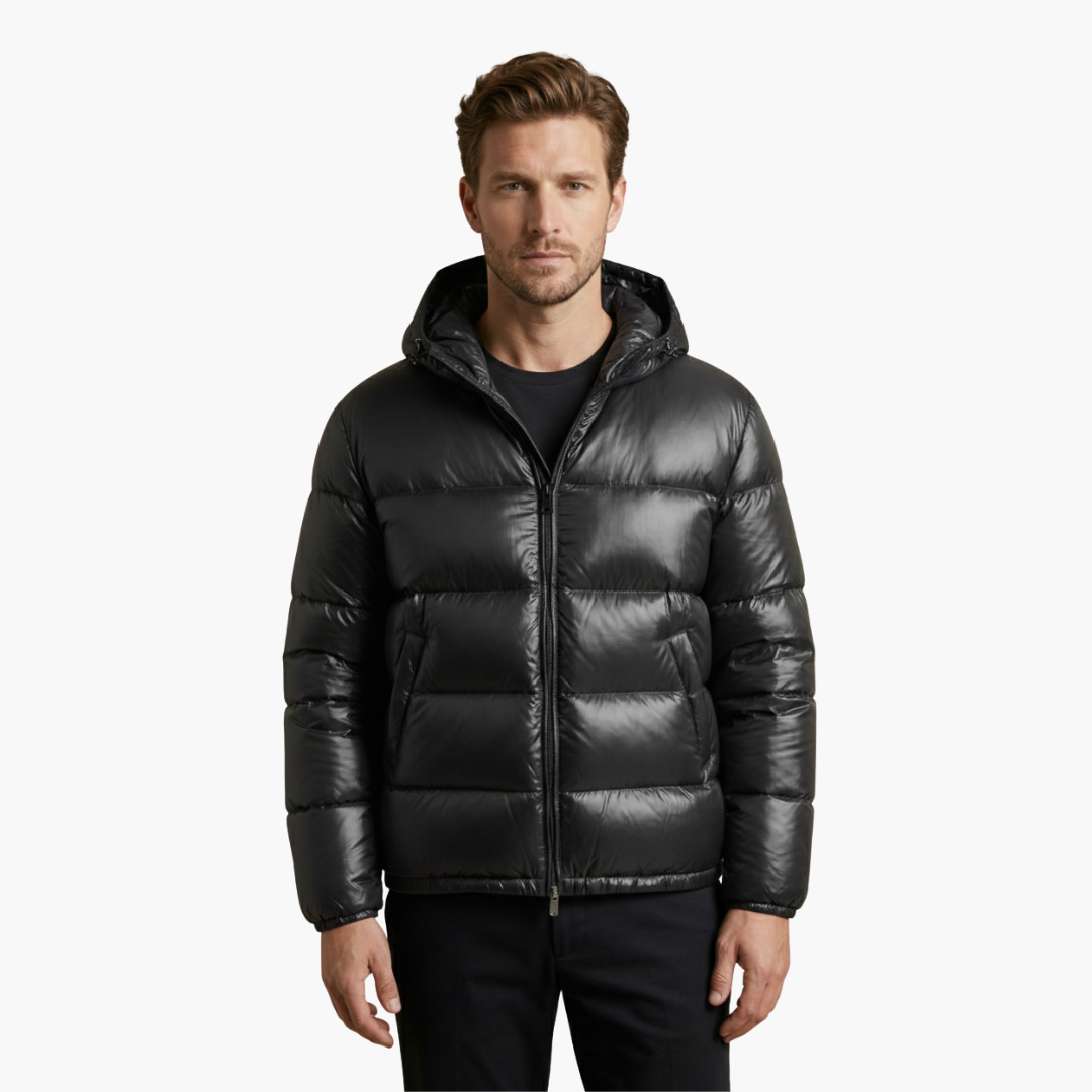 Veste matelassée homme avec capuche et doublure matelassée