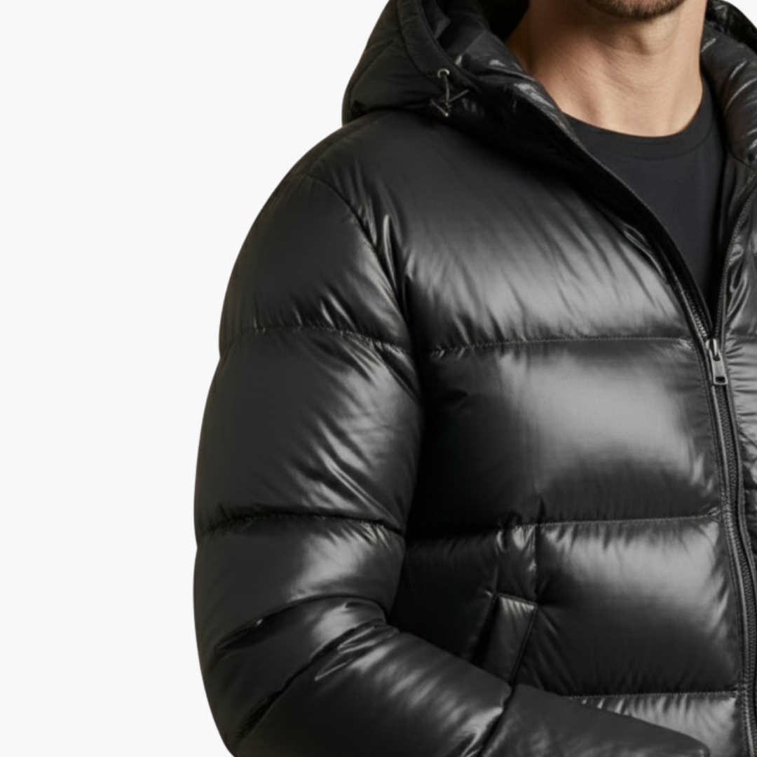 Veste matelassée homme avec capuche et doublure matelassée