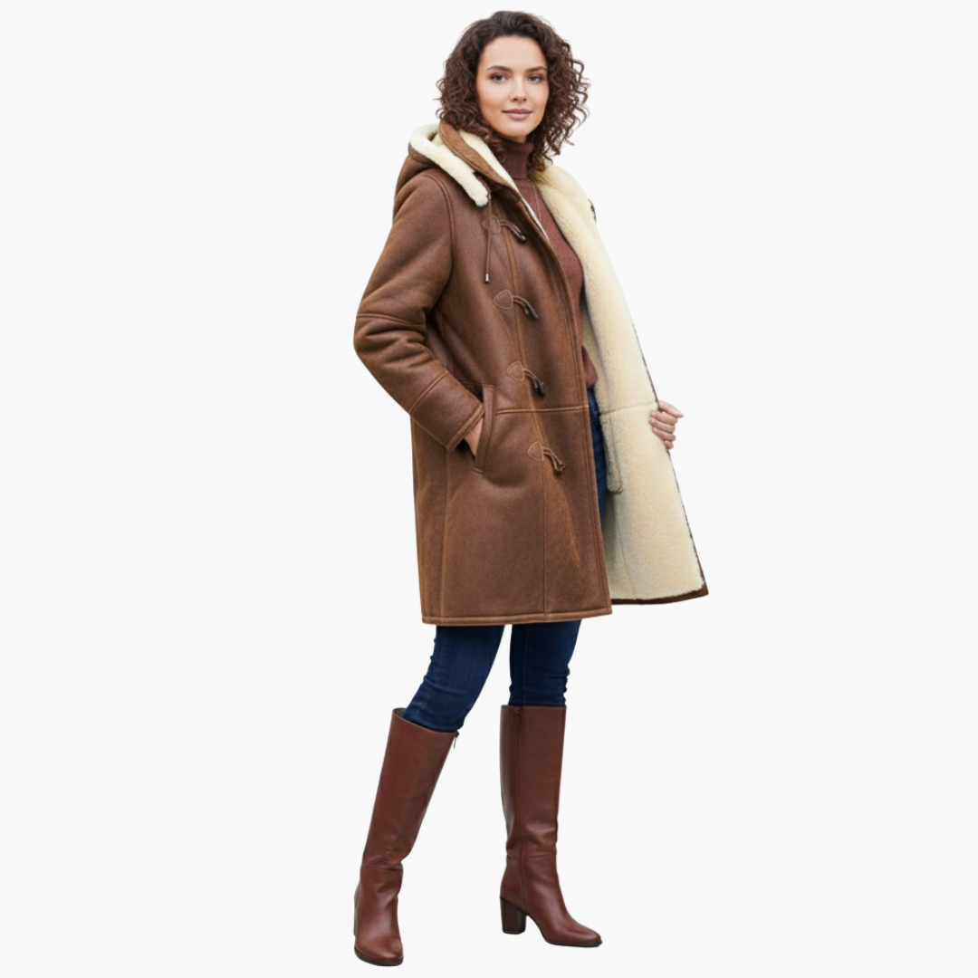 Manteau femme hiver avec capuche et doublure synthétique