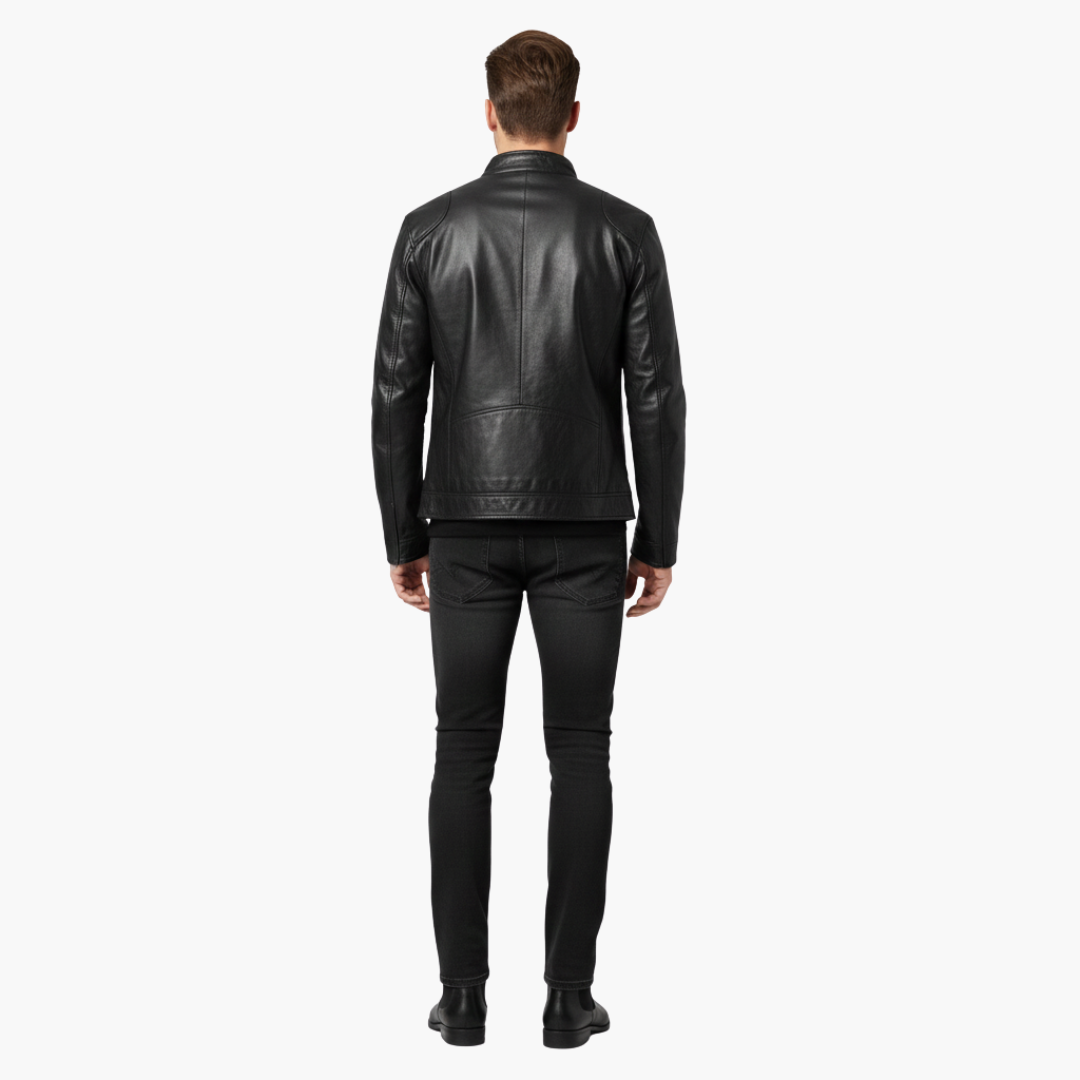 Veste homme à col montant avec poches zippées