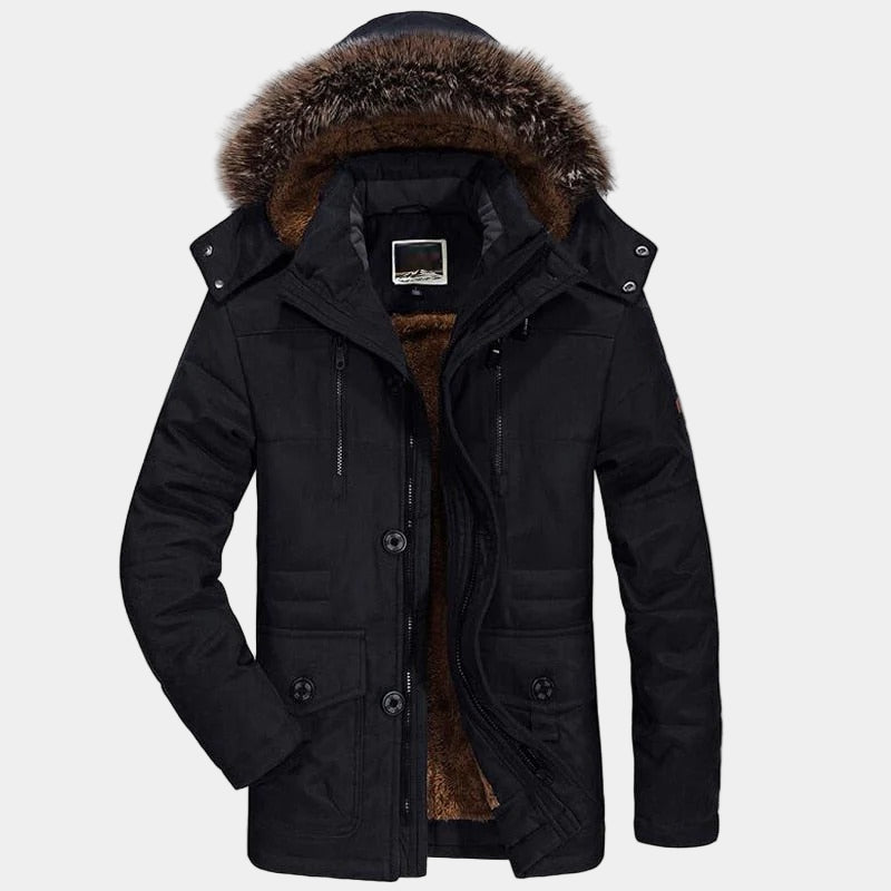 Arctique | Parka d'Hiver pour Hommes avec Col en Fourrure