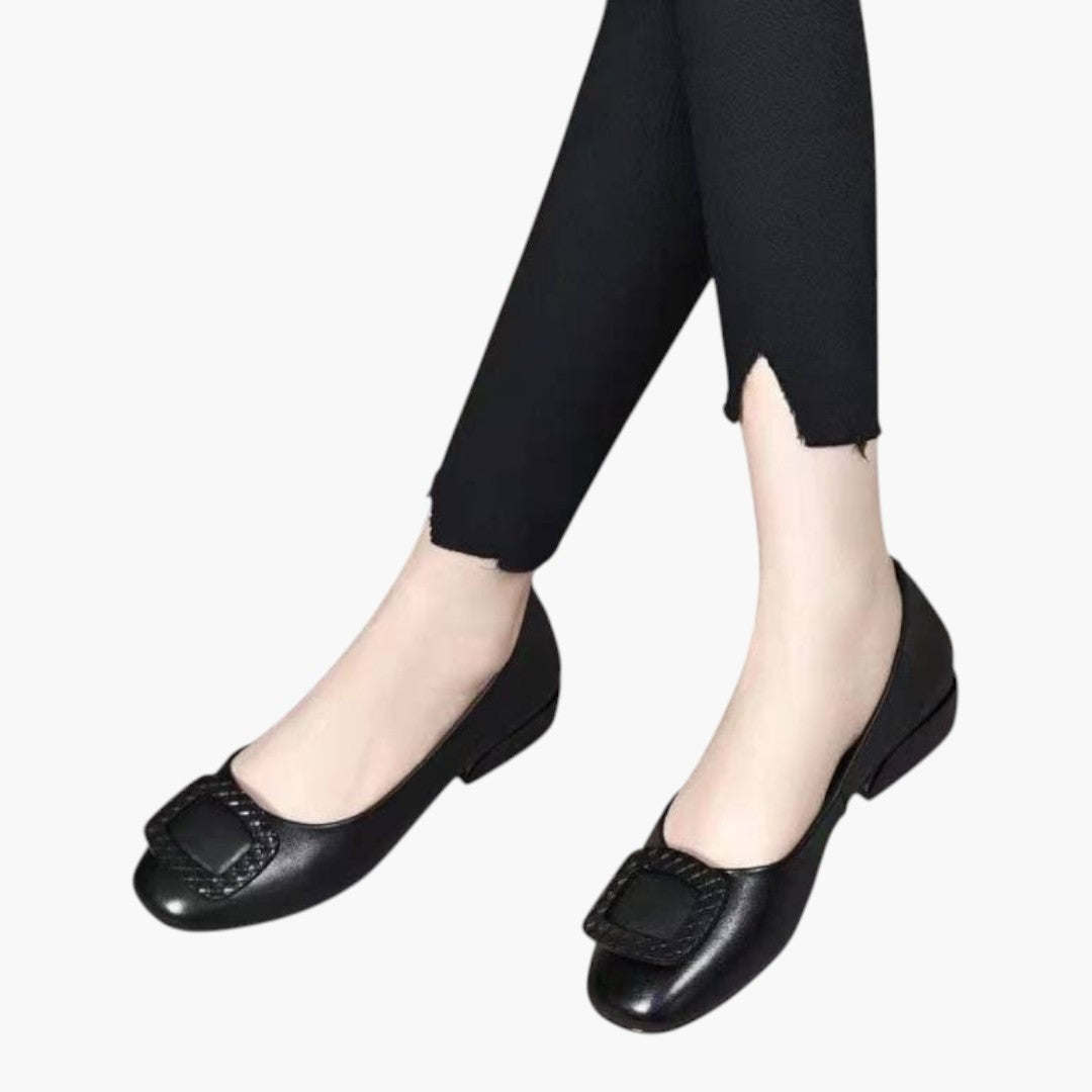 Ballerines Femme avec Semelle Orthopédique et Tige PU