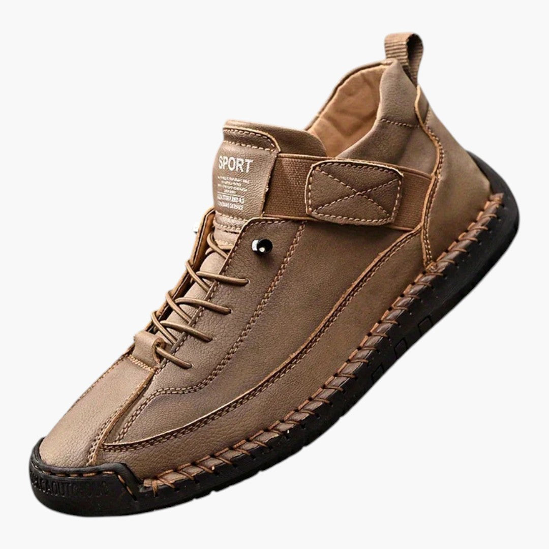 Baskets Confortables Femme a Cuir Respirant et Semelle EVA
