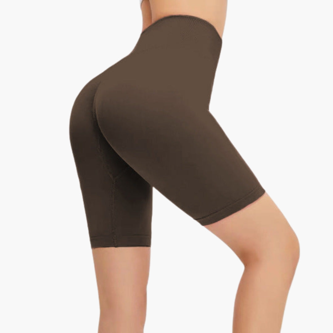 Bermuda femme taille haute avec coutures galbantes
