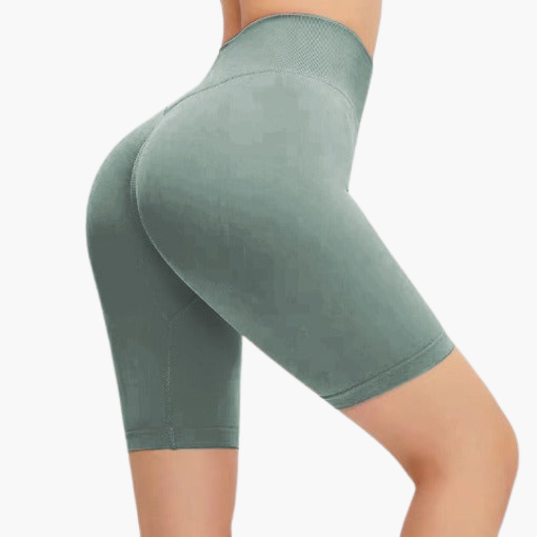 Bermuda femme taille haute avec coutures galbantes
