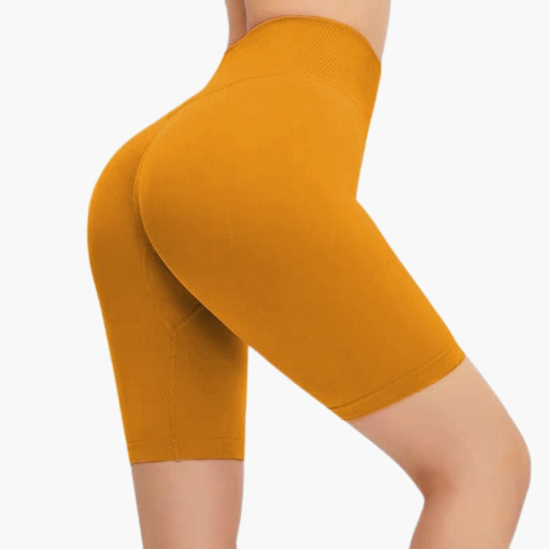 Bermuda femme taille haute avec coutures galbantes