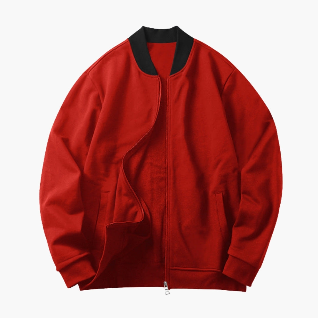 Blouson bomber til mænd med elastiske manchetter