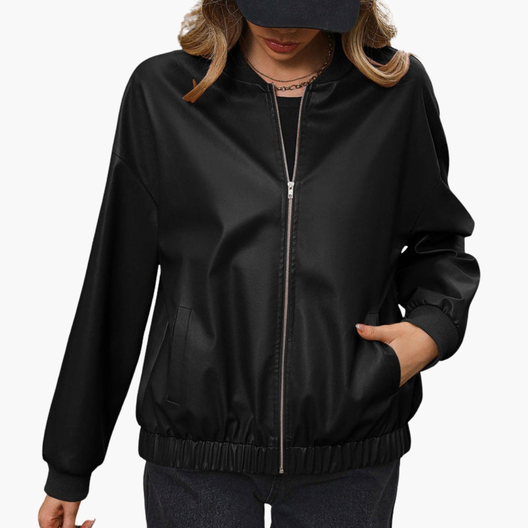 Giubbotto Bomber Donna con Tasche Laterali