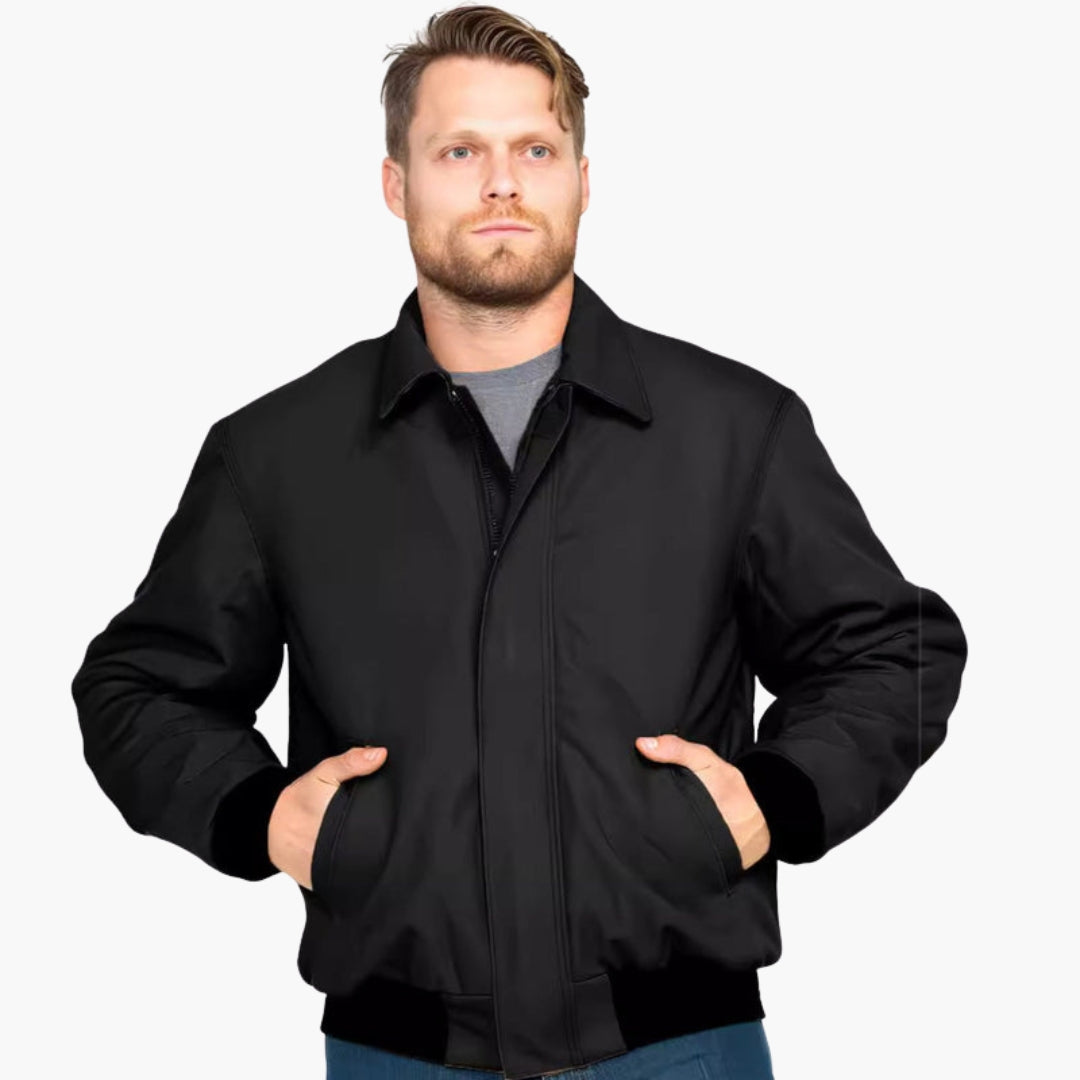 Blouson aviateur homme à poignets élastiques