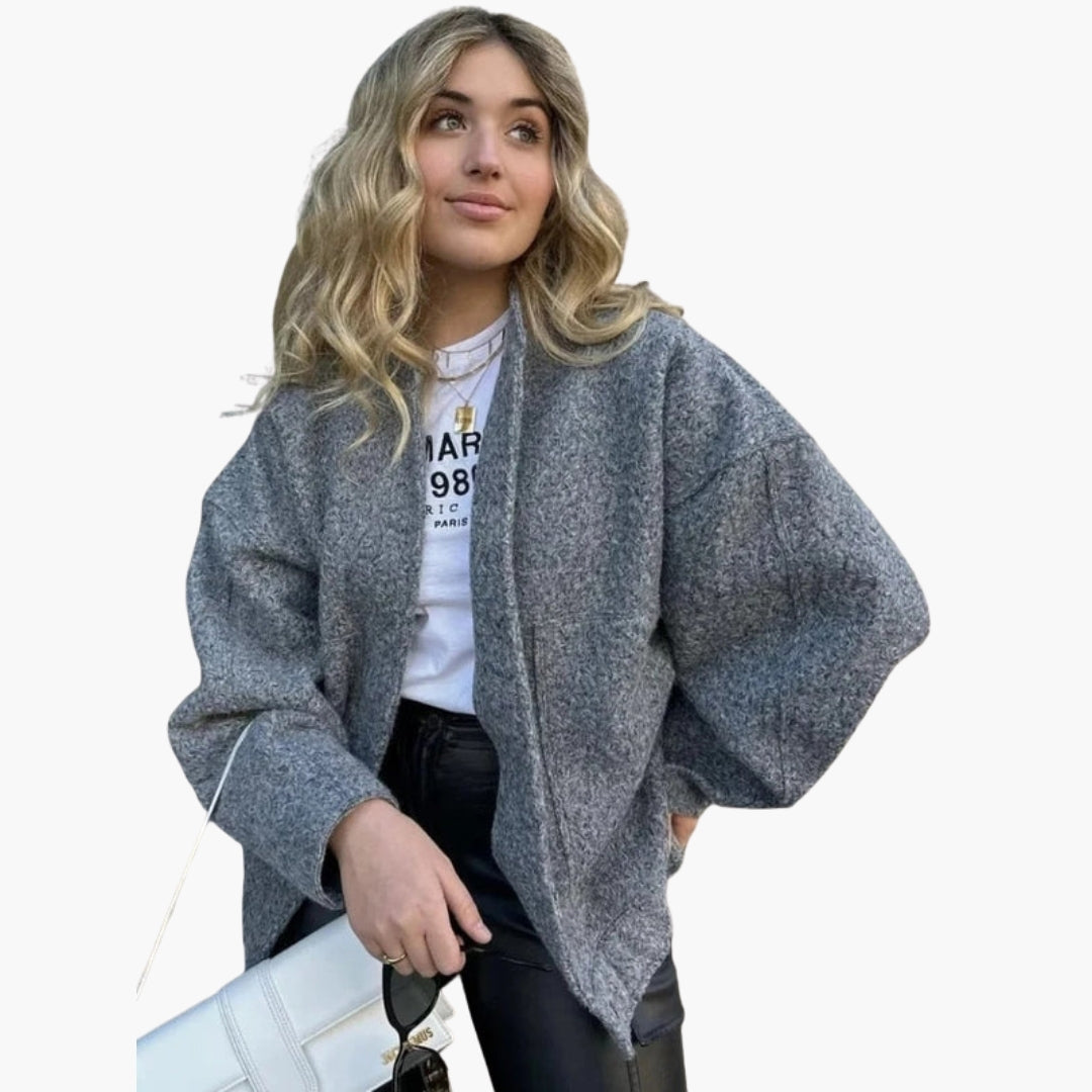 Blouson bomber femme à grandes poches plaquées