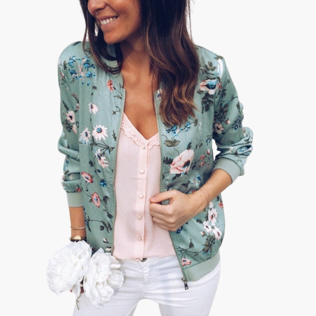 Blouson bomber femme avec imprimé floral