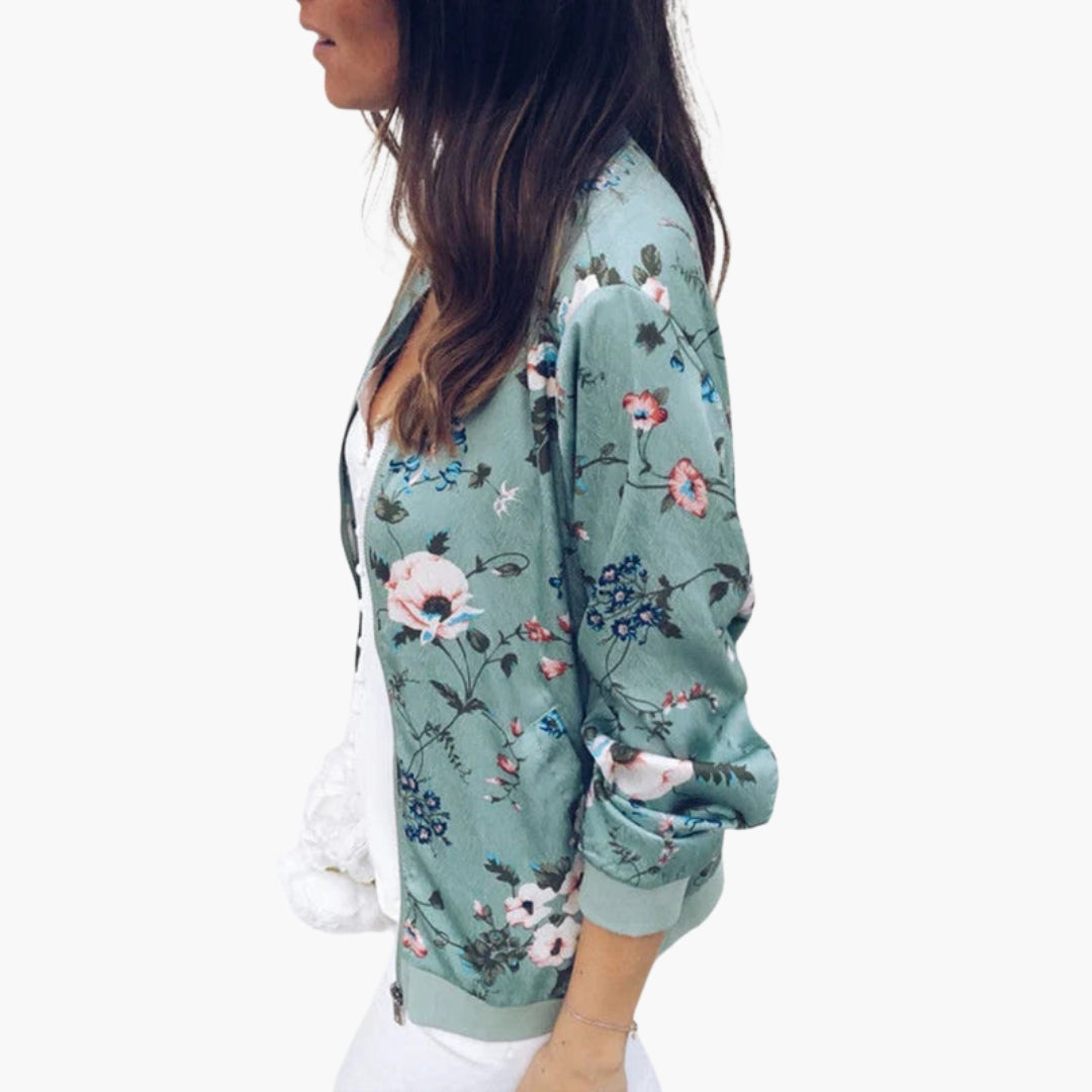 Blouson bomber femme avec imprimé floral