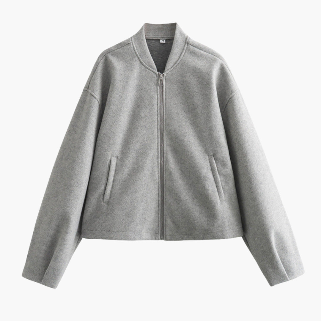 Blouson bomber femme avec poches latérales