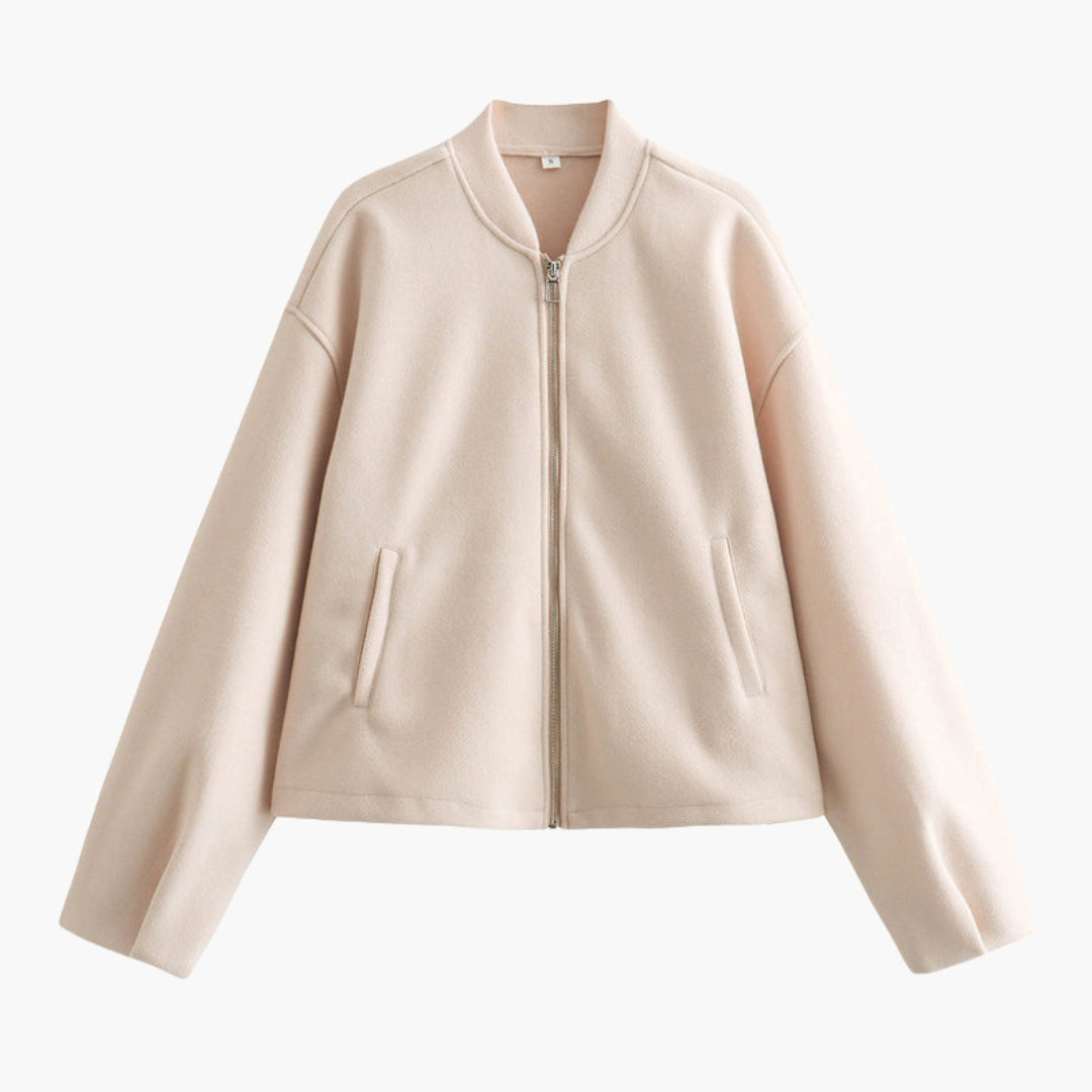 Blouson bomber femme avec poches latérales