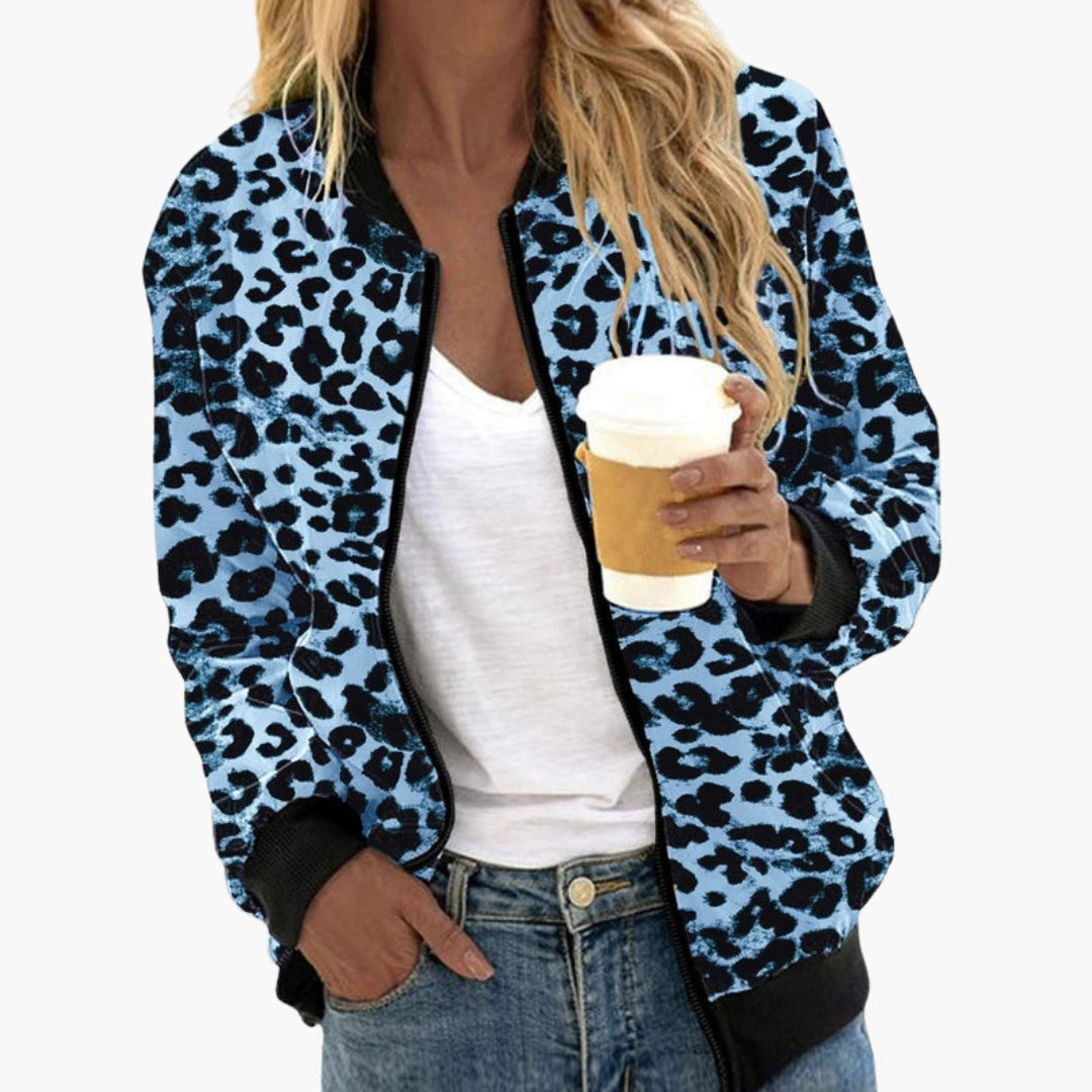 Blouson bomber femme avec taille élastique