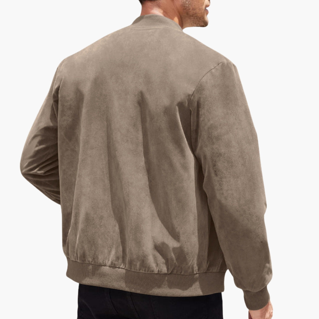 Blouson bomber til mænd med sporty pasform og sidelommer