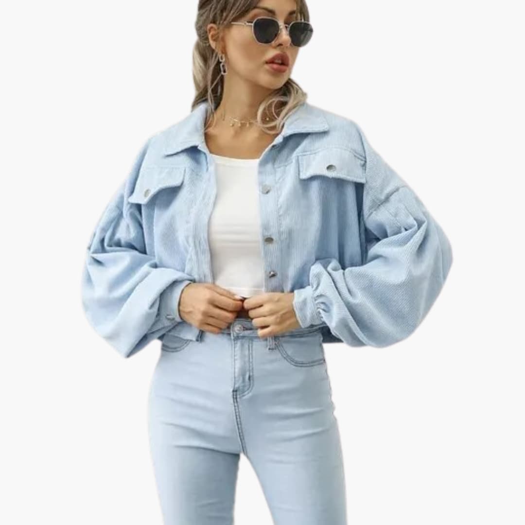 Blouson bomber Femmes avec fermeture zippée et finitions côtelées