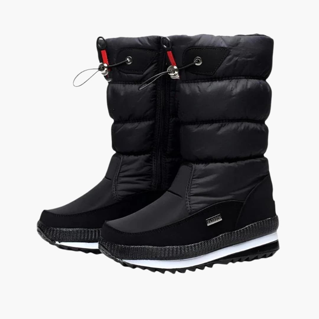 Bottes de neige femme avec fermeture zippée