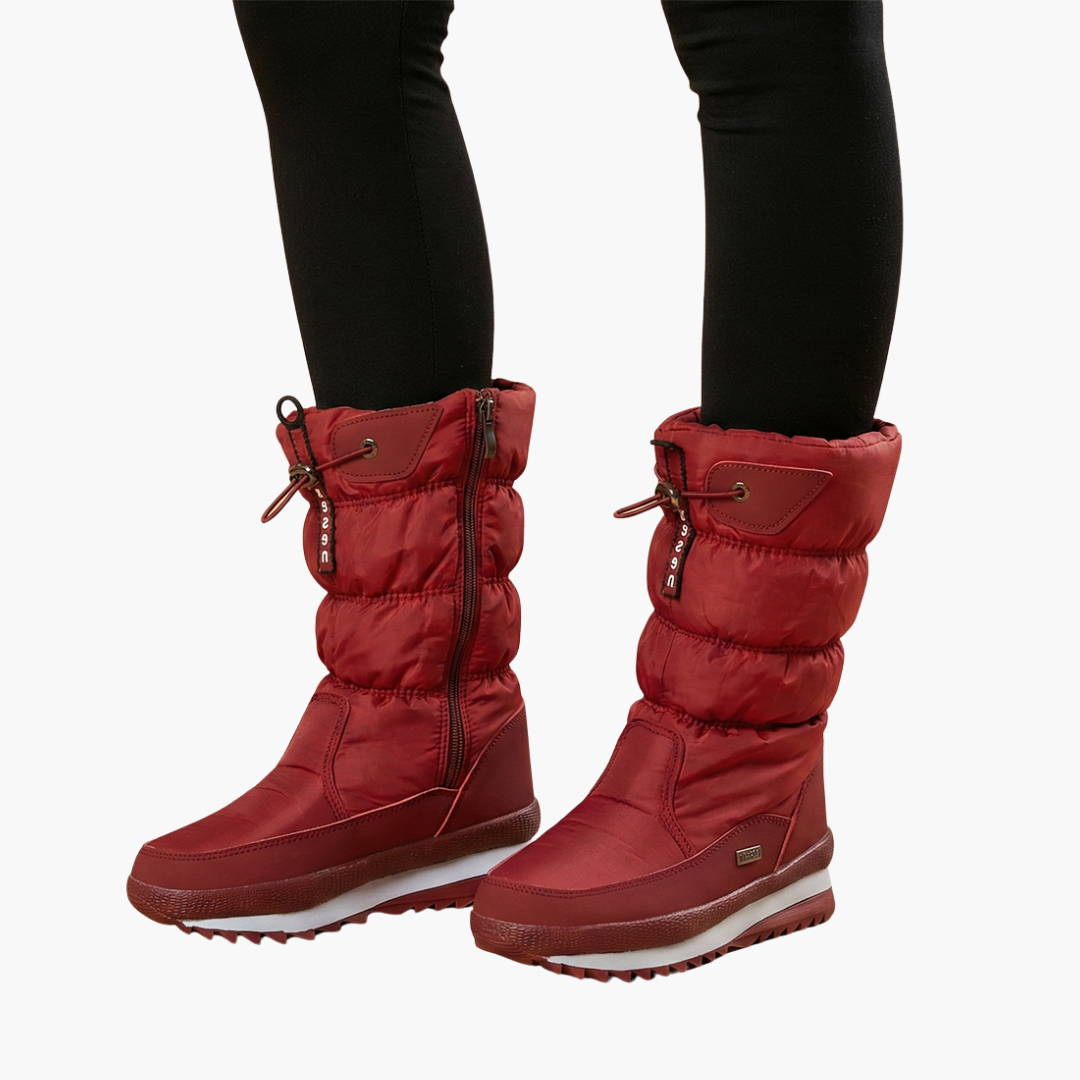 Bottes de neige femme avec fermeture zippée