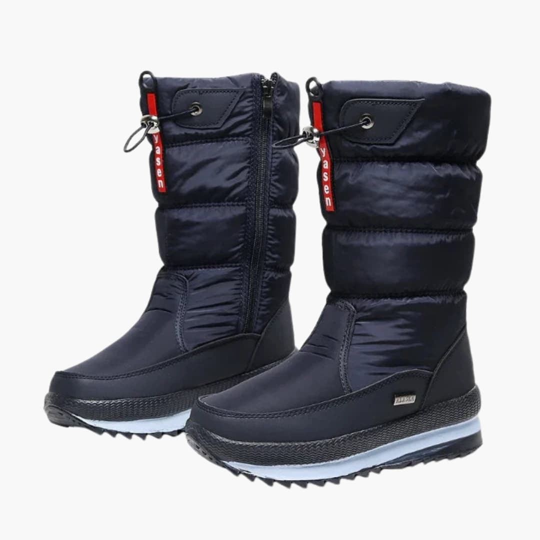 Bottes de neige femme avec fermeture latérale et tige matelassée