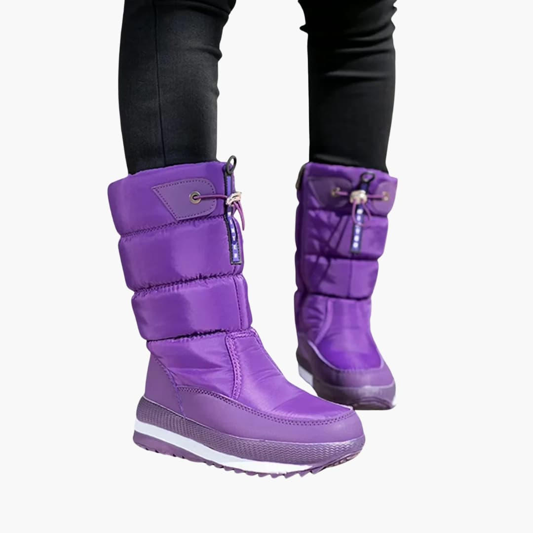 Bottes de neige femme avec fermeture zippée