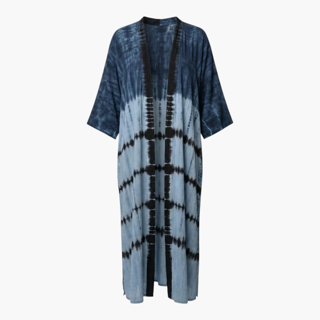 Cache maillot donna con davanti aperto e maniche a tre quarti