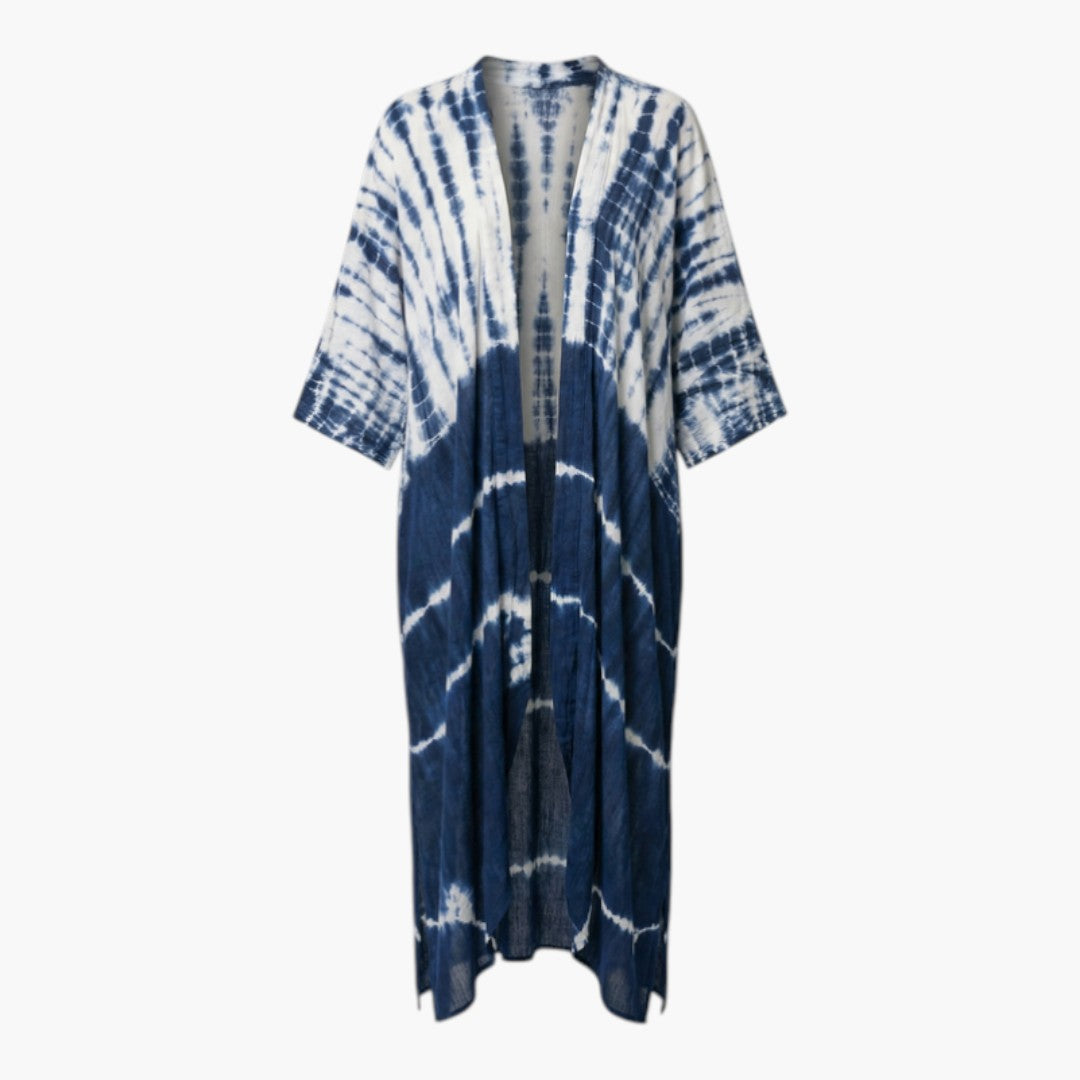 Cache maillot donna con davanti aperto e maniche a tre quarti