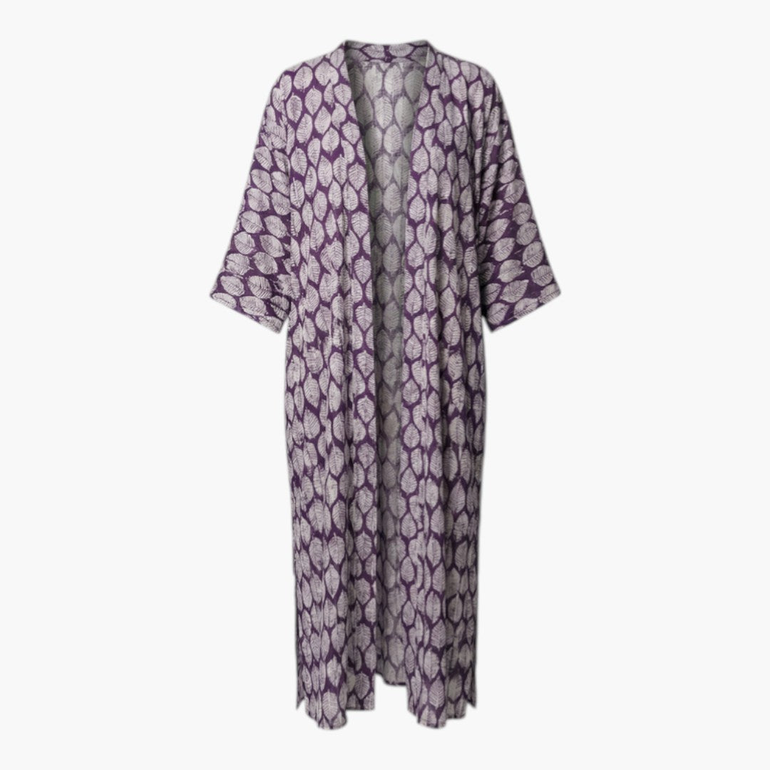 Cache maillot donna con davanti aperto e maniche a tre quarti