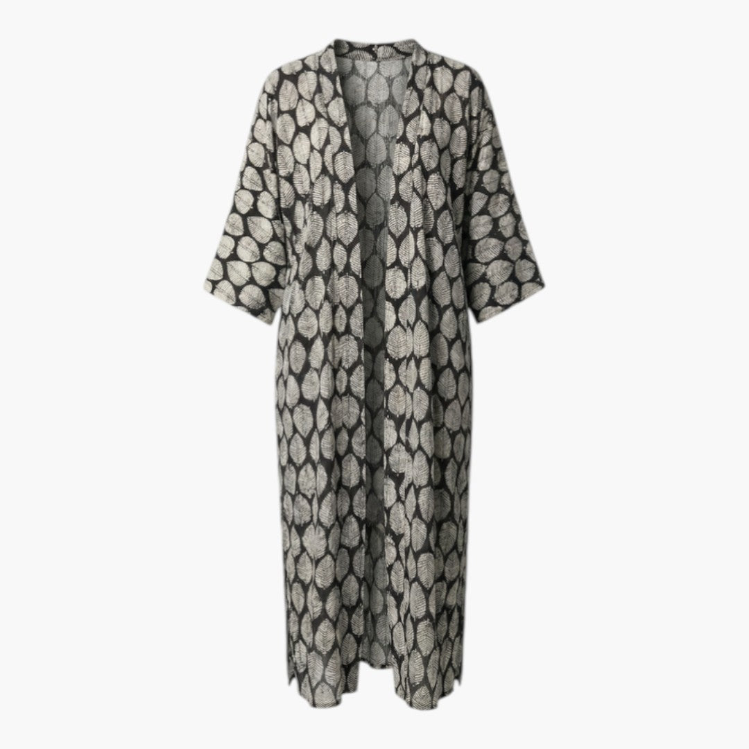Cache maillot donna con davanti aperto e maniche a tre quarti