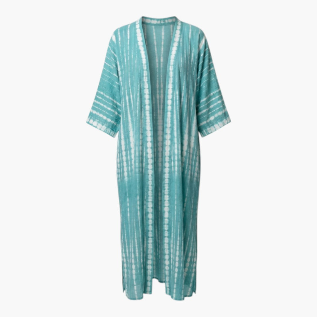 Cache maillot donna con davanti aperto e maniche a tre quarti