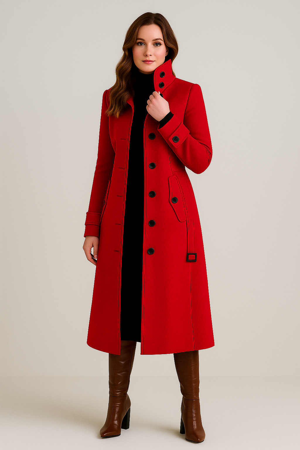 Charie | Women's Winter Coat with Stand-Up Collar